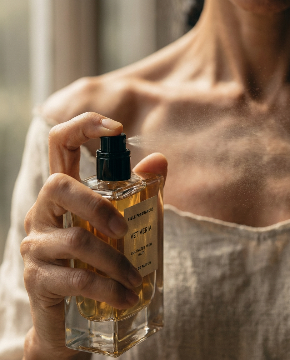 Parfum dat op de huid wordt verstoven